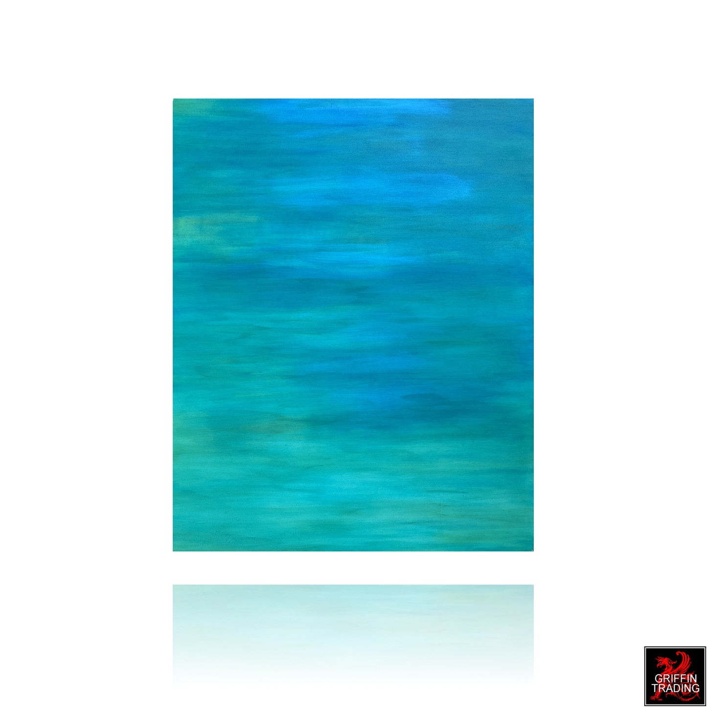 TRANQUILITY - Immersive Blue And Green Abstract Painting