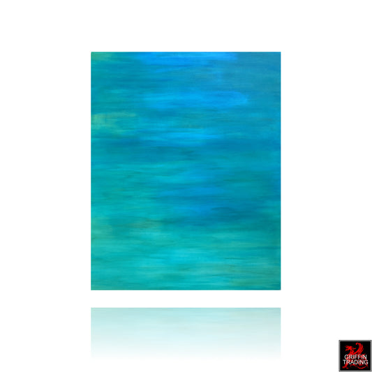 TRANQUILITY - Immersive Blue And Green Abstract Painting