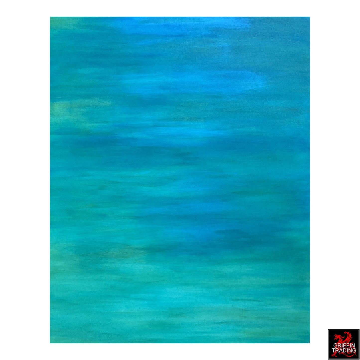 TRANQUILITY - Immersive Blue And Green Abstract Painting