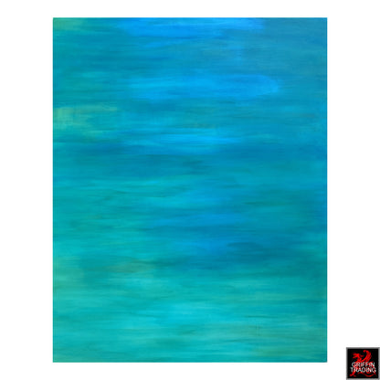 TRANQUILITY - Immersive Blue And Green Abstract Painting