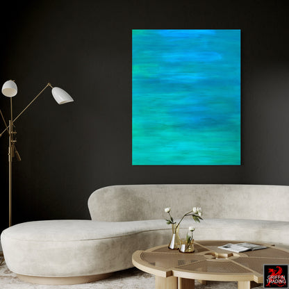 TRANQUILITY - Immersive Blue And Green Abstract Painting